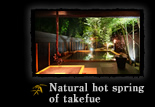 Natural hot spring of takefue